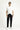 Siyah Regular Fit Likralı Denim Look Pantolon