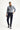 Koyu Lacivert Relaxed Fit Rahat Kesim Likralı Denim Look Pantolon