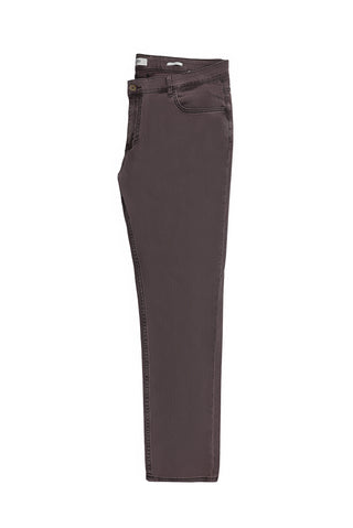  Açık Bordo 4 Drop Relaxed Fit Rahat Kesim Likralı Denim Look Pantolon
