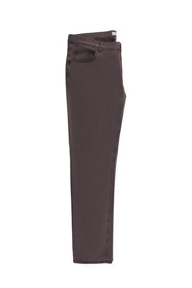 Açık Bordo Relaxed Fit Rahat Kesim Likralı Denim Look Pantolon