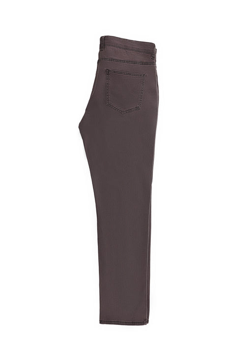 Açık Bordo Relaxed Fit Rahat Kesim Likralı Denim Look Pantolon
