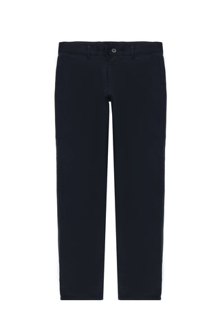  Koyu Lacivert 6 Drop Regular Fit Standart Kesim Likral? Kanvas / Chino Pantolon-Ki??l?