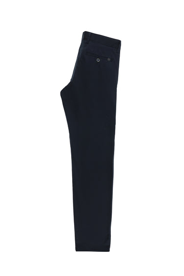 Koyu Lacivert Regular Fit Likralı Kanvas / Chino Pantolon