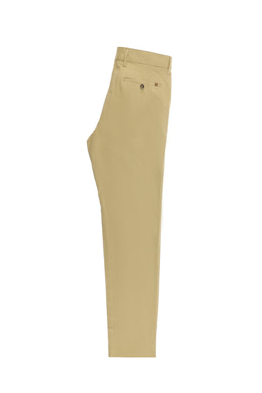  Orta Bej Regular Fit Likralı Kanvas / Chino Pantolon
