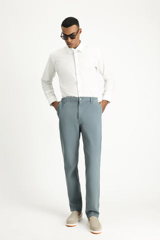  Petrol Yeşili 6 Drop Regular Fit Standart Kesim Beli Lastikli Likralı Kanvas / Chino Pantolon