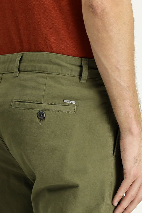 Asker Haki Regular Fit Standart Kesim Likralı Kargo Pantolon