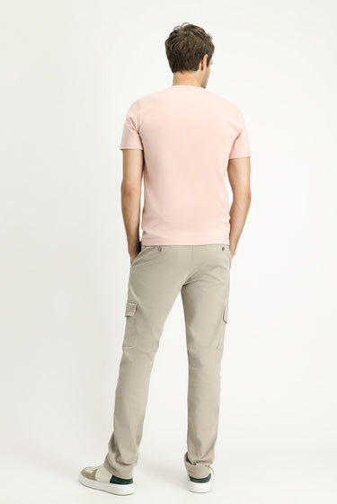 Açık Vizon Regular Fit Likralı Kargo Pantolon