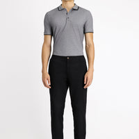 Siyah Regular Fit Beli Lastikli Likralı Kanvas / Chino Pantolon