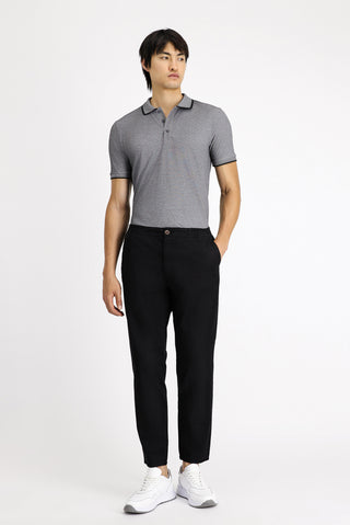  Siyah Regular Fit Beli Lastikli Likralı Kanvas / Chino Pantolon