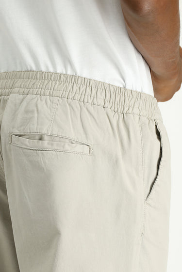 Açık Vizon Regular Fit Beli Lastikli Likralı Kanvas / Chino Pantolon