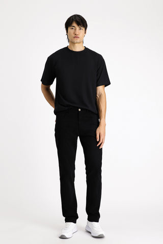  Siyah 6 Drop Regular Fit Standart Kesim Likralı Kanvas / Chino Pantolon