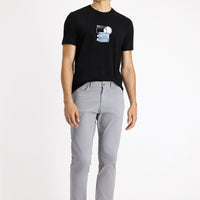 Orta Gri Regular Fit Likralı Kanvas / Chino Pantolon