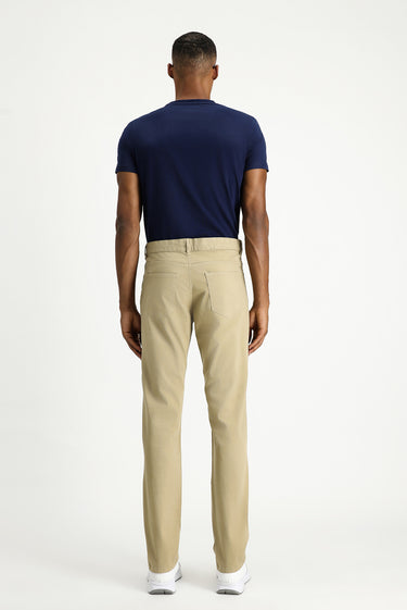 Orta Bej Regular Fit Likralı Kanvas / Chino Pantolon