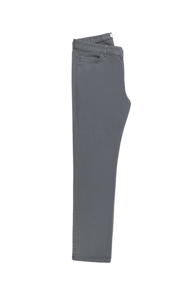 Orta Gri Relaxed Fit Rahat Kesim Likralı Kanvas / Chino Pantolon