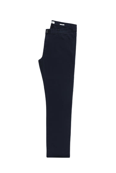 Koyu Lacivert Relaxed Fit Rahat Kesim Likralı Kanvas / Chino Pantolon