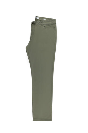 Açık Haki Relaxed Fit Rahat Kesim Likralı Kanvas / Chino Pantolon