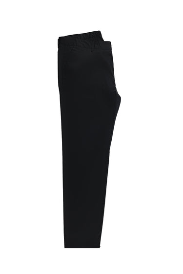 Siyah Relaxed Fit Rahat Kesim Likralı Kanvas / Chino Pantolon