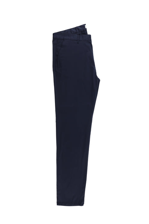 Açık Lacivert 4 Drop Relaxed Fit Rahat Kesim Likralı Kanvas / Chino Pantolon