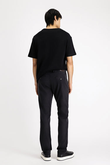 Koyu Antrasit Regular Fit Likralı Denim Look Pantolon