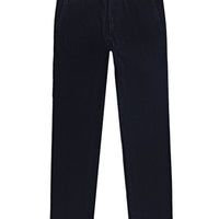 Dark Navy Relaxed Fit Stretch Denim Look Trousers
