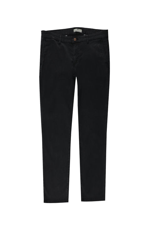 Koyu Antrasit Regular Fit Standart Kesim Spor Pantolon Denim Look