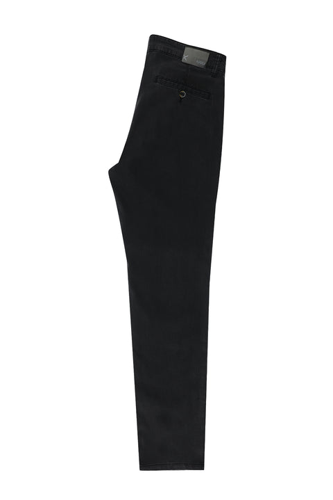 Koyu Antrasit Relaxed Fit Rahat Kesim Denim Look Likralı Pantolon