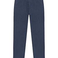 Medium Indigo Relaxed Fit Comfort Cut Denim Look Trousers