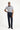 Koyu Lacivert Relaxed Fit Rahat Kesim Beli Lastikli Likralı Pantolon