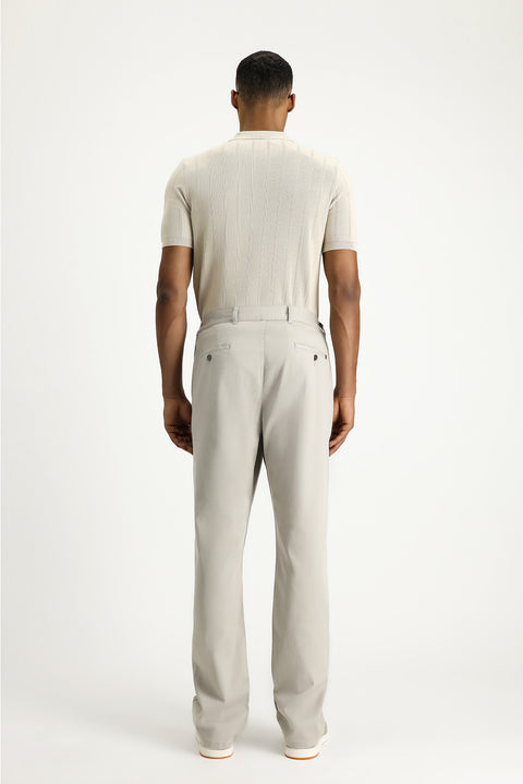 Light Mink Slim Fit Skinny Elastic Waist Stretchy Trousers