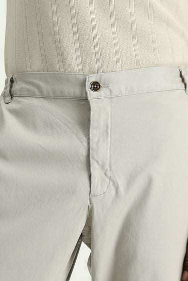 Açık Vizon Relaxed Fit Rahat Kesim Beli Lastikli Likralı Pantolon