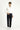 Açık Lacivert Slim Fit Dar Kesim Beli Lastikli İpli Likralı Pantolon