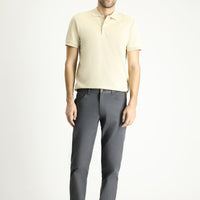 Orta Gri Slim Fit Dar Kesim Likralı Kanvas / Chino Pantolon