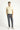 Orta Gri Slim Fit Dar Kesim Likralı Kanvas / Chino Pantolon