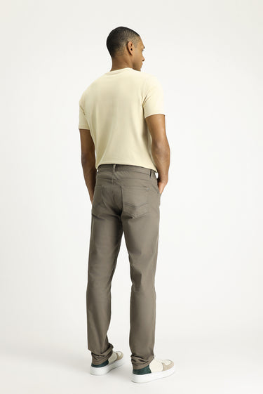 Orta Vizon Slim Fit Dar Kesim Likralı Kanvas / Chino Pantolon