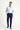 Açık Lacivert Relaxed Fit Rahat Kesim Desenli Likralı Kanvas / Chino Pantolon