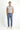 Koyu Havacı Slim Fit Dar Kesim Beli Lastikli İpli Desenli Likralı Pantolon