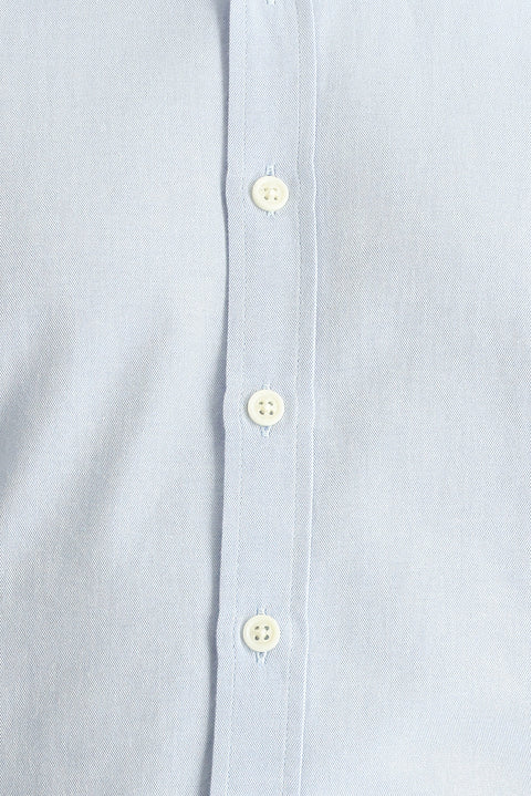 Uçuk Mavi Uzun Kol Regular Fit Oxford Pamuk Gömlek