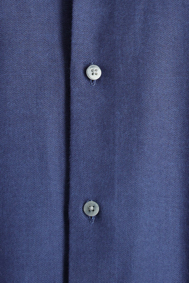 Orta Lacivert Uzun Kol Regular Fit Spor Pamuk Gömlek