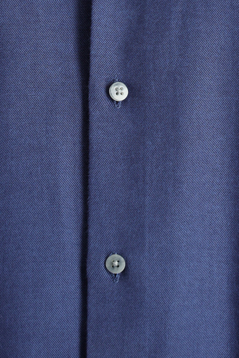 Orta Lacivert Uzun Kol Regular Fit Spor Pamuk Gömlek