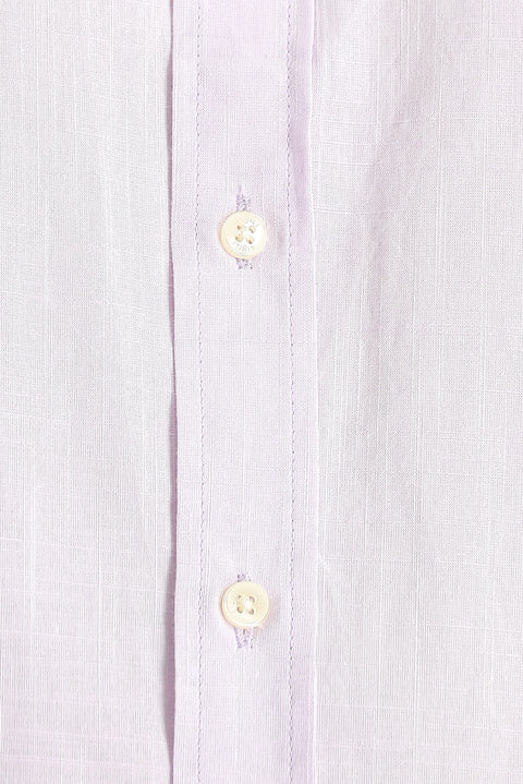 Toz Pembe Uzun Kol Regular Fit Spor Pamuk Gömlek