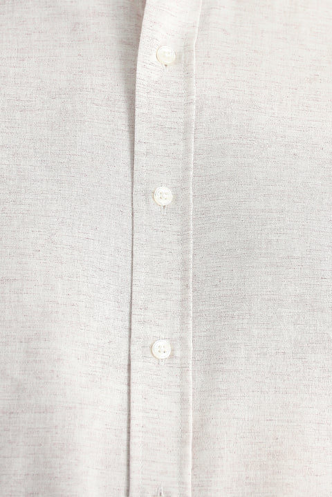 Mürdüm Uzun Kol Regular Fit Desenli Spor Pamuklu Düğmeli Yaka Gömlek