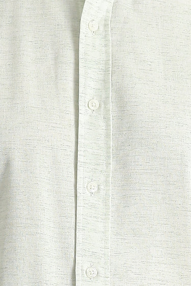 Çağla Yeşili Uzun Kol Regular Fit Desenli Spor Pamuklu Düğmeli Yaka Gömlek