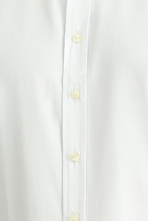 Beyaz Uzun Kol Regular Fit Oxford Pamuklu Kolay Ütülenebilir Gömlek