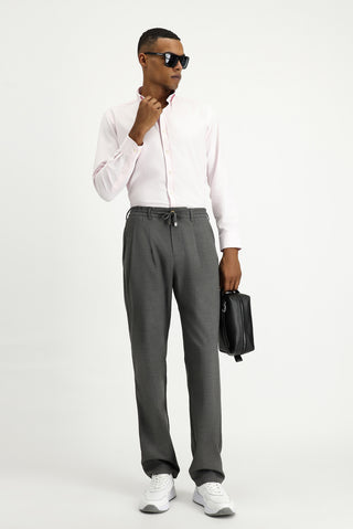  Toz Pembe Uzun Kol Regular Fit Oxford Pamuklu Kolay Ütülenebilir Gömlek