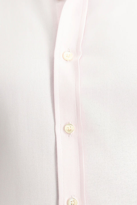 Toz Pembe Uzun Kol Regular Fit Oxford Pamuklu Kolay Ütülenebilir Gömlek