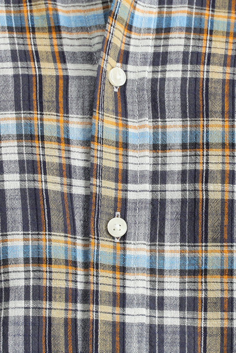 Açık Antrasit Uzun Kol Regular Fit Ekose Spor Pamuk Gömlek