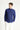 Açık Lacivert Uzun Kol Slim Fit Dar Kesim Desenli Spor Pamuk Gömlek