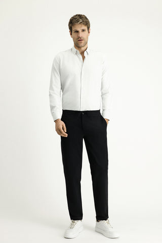  Açık Gri Uzun Kol Slim Fit Dar Kesim Desenli Pamuklu Kolay Ütülenebilir Düğmeli Yaka Gömlek