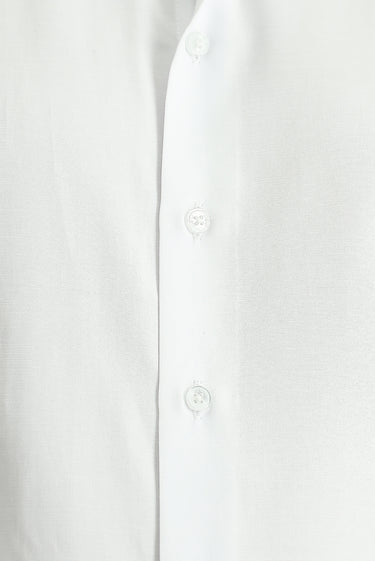 Beyaz Uzun Kollu Slim Fit Dar Kesim Klasik Pamuklu Kolay Ütülenebilir Gömlek