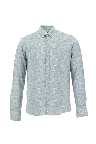  Mavi Uzun Kol Slim Fit Dar Kesim Gömlek